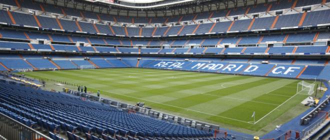 El estadio Santiago Bernabéu espera este domingo al Athletic Club de Bilbao.