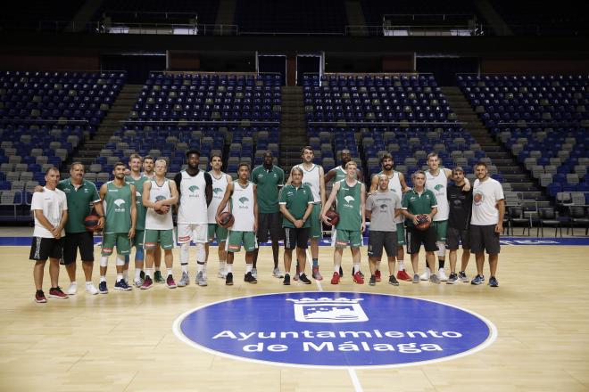 Entrenamiento de pretemporada del Unicaja.