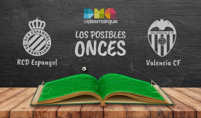 Los posibles onces del Espanyol-Valencia.