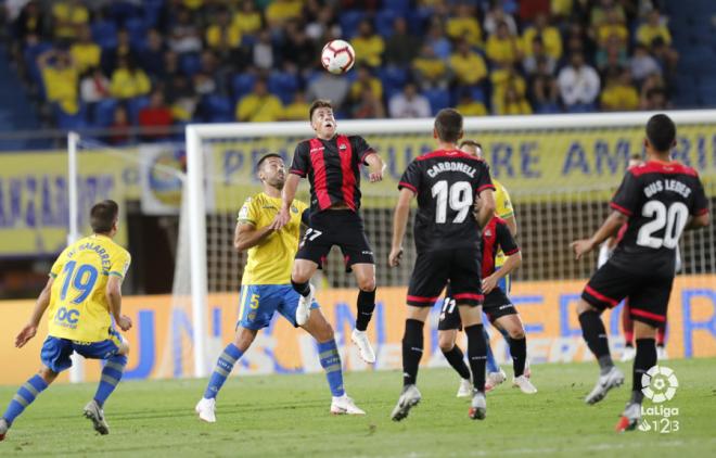 Lance del partido UD Las Palmas-Reus (Foto: LFP).