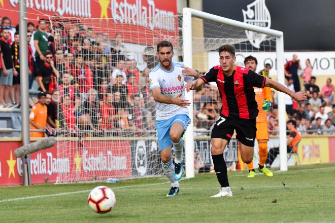 Alberto Benito, durante una acción del partido en Reus (Foto: Laia Solanellas).