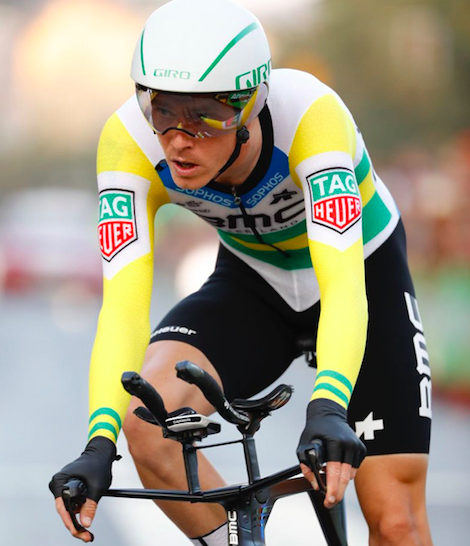 Rohan Dennis, ganador de la etapa (Foto: @Lavuelta).