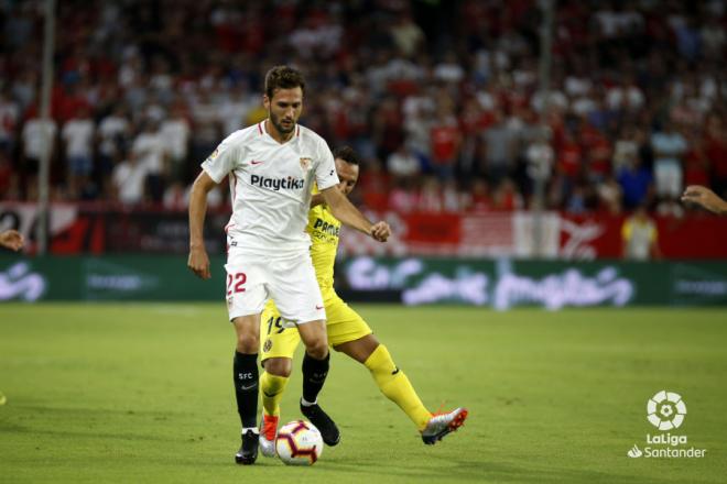 Cazorla, jugando contra el Sevilla. (Foto: LaLiga Santander).
