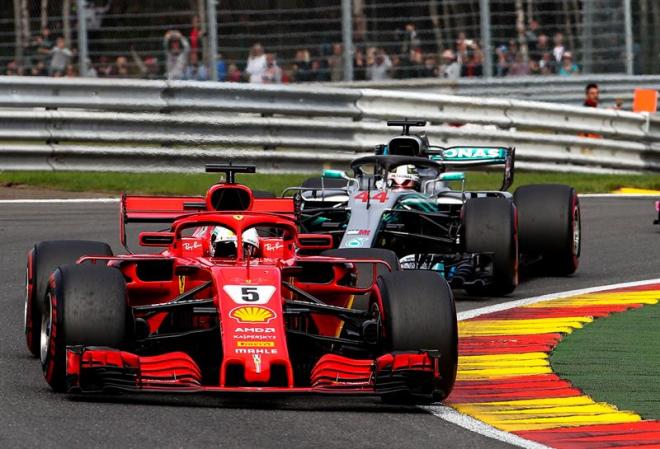 Vettel, en Spa (Foto: EFE).