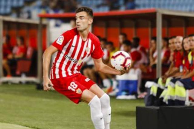 Andoni López en el partido de su debut con el Almería frente al Tenerife (Foto: LFP).