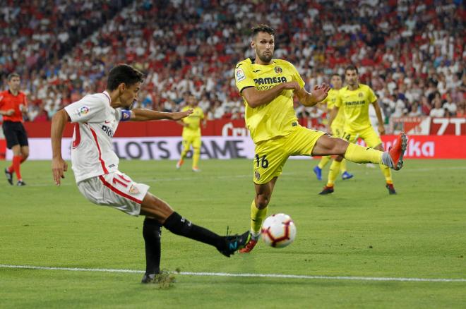 Pedraza, jugando para el Villarreal la pasada campaña.