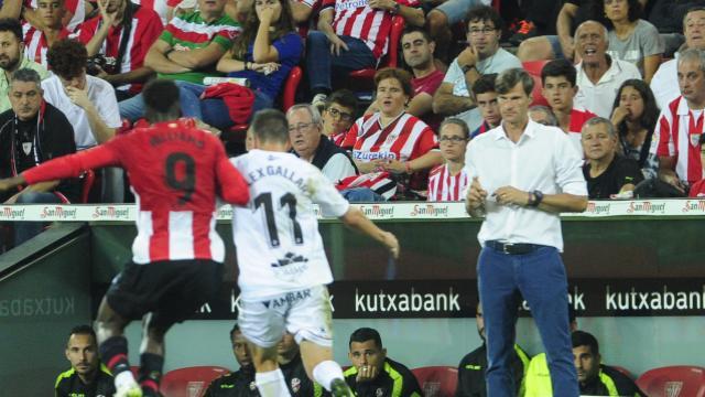 Leo Franco durante el partido de San Mamés (LFP).