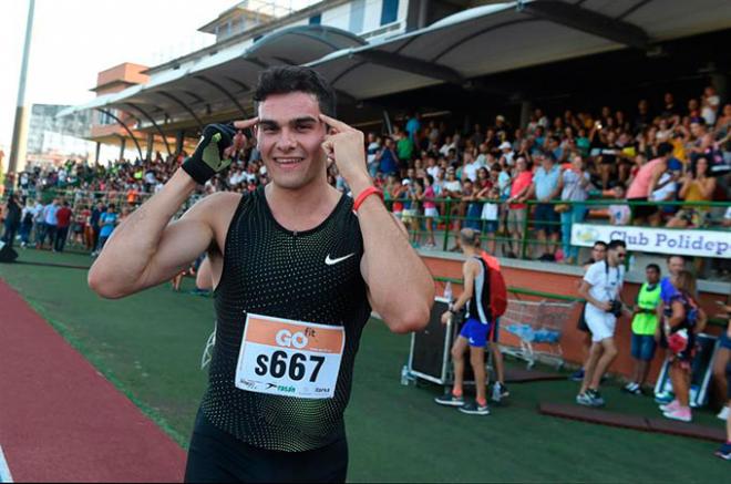 Bruno Hortelano, tras su primera carrera de 100 metros en 25 meses.