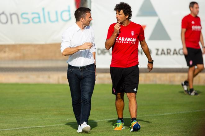 Conversación entre Lalo e Idiakez (Foto: Daniel Marzo).