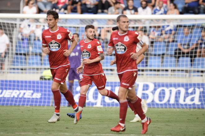 Bergantiños, en una acción del partido (Foto: Sandra Acosta).