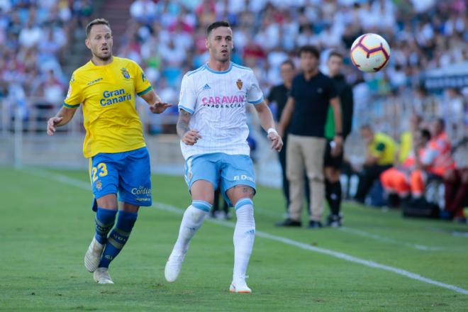 Álvaro Vázquez, ante Las Palmas (Foto: Dani Marzo).