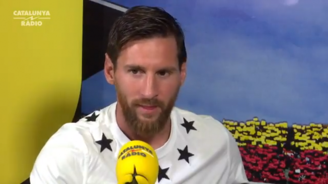 Messi, en la entrevista en Catalunya Radio.