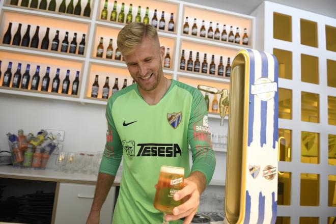 Kieszek, sonriente en su presentación (Foto: Germán Pozo).