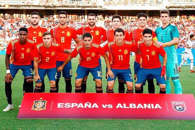 Junior Firpo, titular con la selección sub 21 ante Albania.