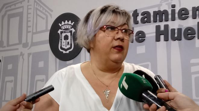 Mónica Rossi, edil de IU en el Ayuntamiento de Huelva.