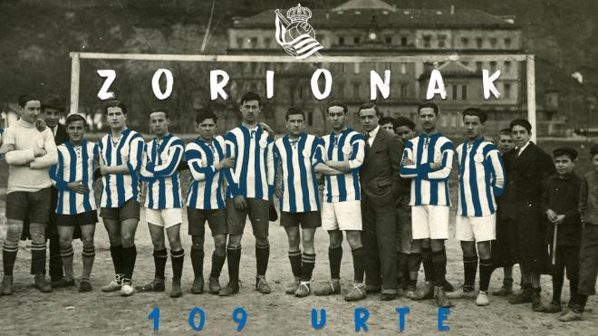 La Real cumple 109 años de histora. (Foto: Real Sociedad).