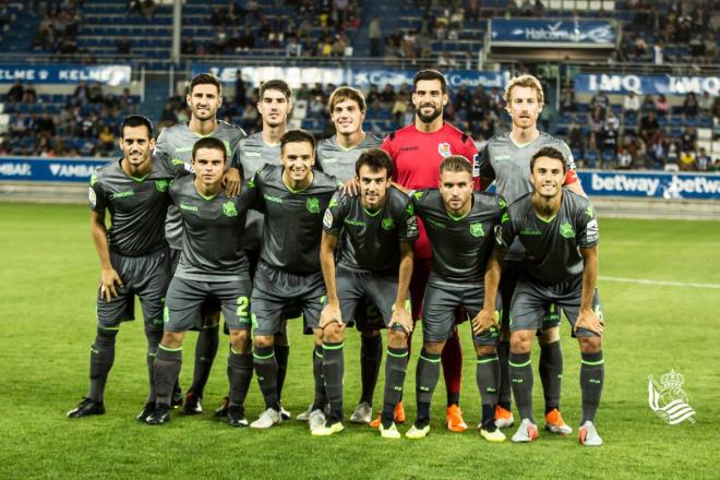 Once de la Real en el primer partido del Trofeo Álava (Foto: Real Sociedad).