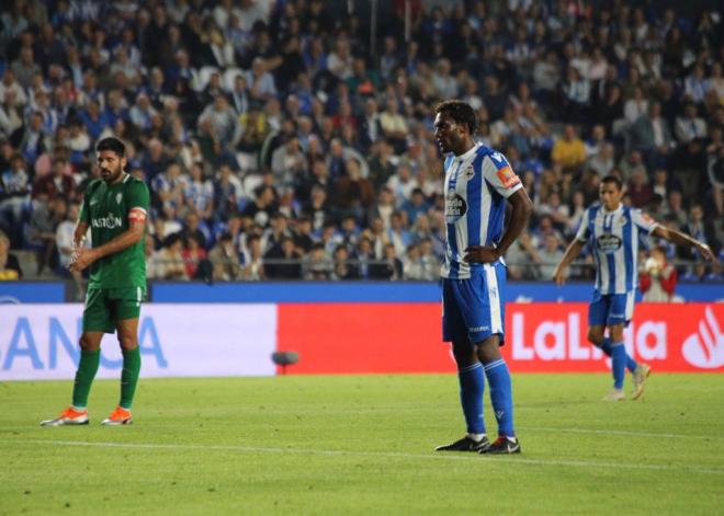 El penalti errado por Didier Moreno (Foto: Iris Miquel).