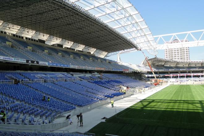 Las obras de remodelación de Anoeta finalizarán en 2019.