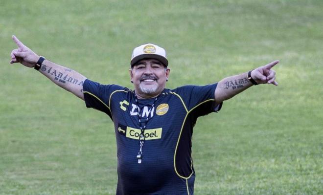 Maradona en el Dorados.