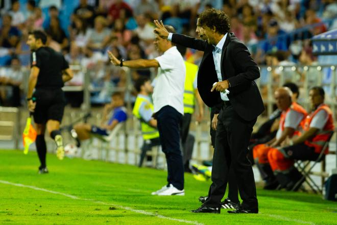 Imanol Idiakez, durante el partido entre el Zaragoza y el Dépor de Copa del Rey (Foto: Dani Marzo).