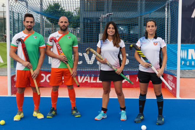 Representantes de CD Giner de los Ríos y Valencia CH Femenino.