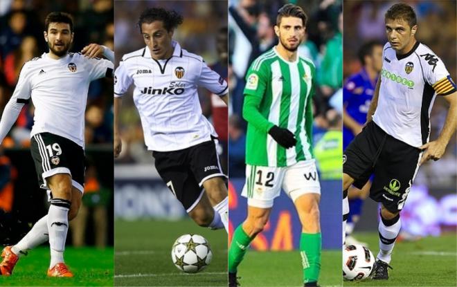 Jugadores que vistieron las camisetas del Valencia y del Betis