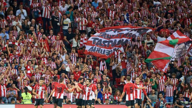 Pese a malos momentos San Mamés ha podido arropar al Athletic de Berizzo.