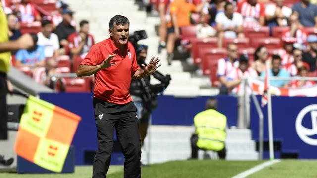 José Luis Mendilibar durante el Atleti-Eibar (foto: LaLiga).
