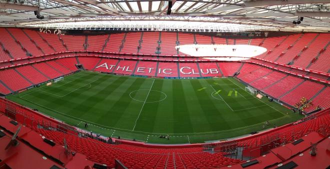 San Mamés antes del Athletic-Real Madrid.