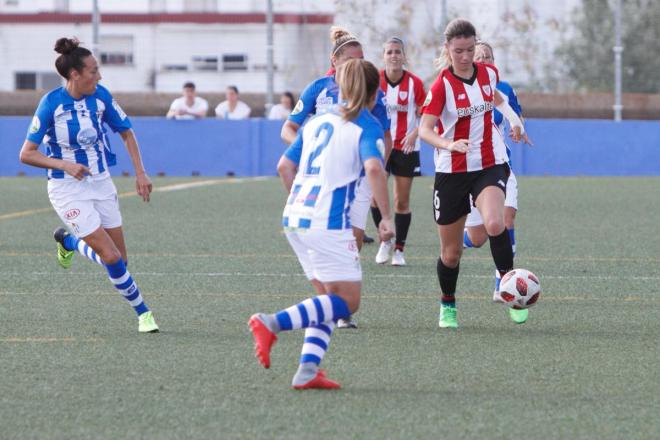 Damaris Egurrola en el partido de Huelva (Foto: Athletic Club).