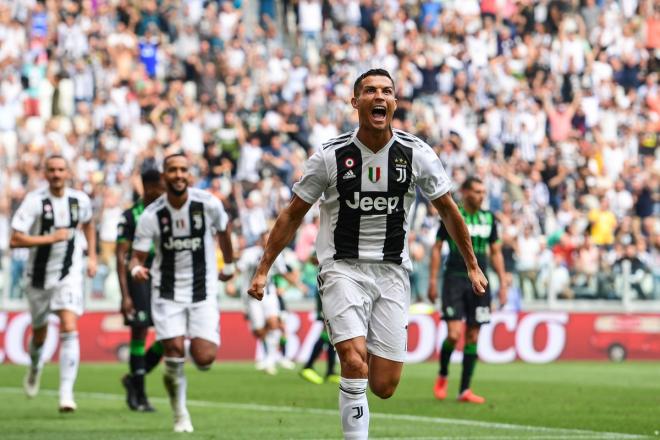 Ronaldo, celebrando uno de sus goles.