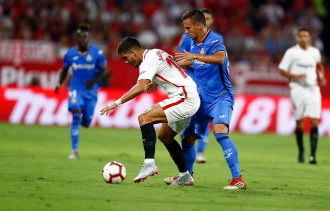 André Silva, ante el Getafe (Foto: Joaquín Corchero).