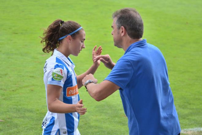 Nahikari García metió a la Real en cuartos con su gol en Valencia (Foto: Giovanni Batista).