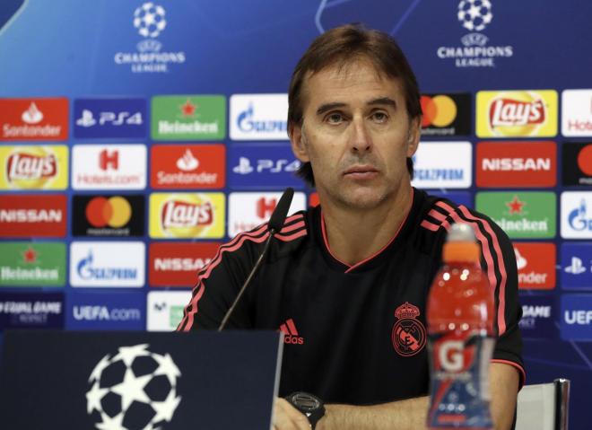 Lopetegui, en rueda de prensa.