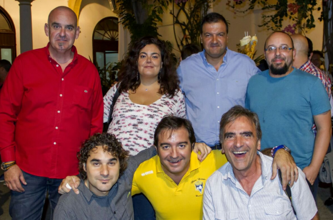 Fernando Arévalo, en un acto con peñistas.