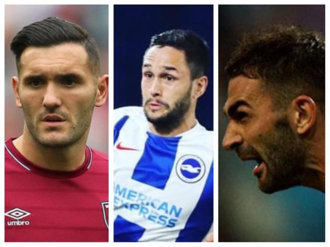 Lucas Pérez, Florin Andone y Adrián López en sus respectivos nuevos equipos.