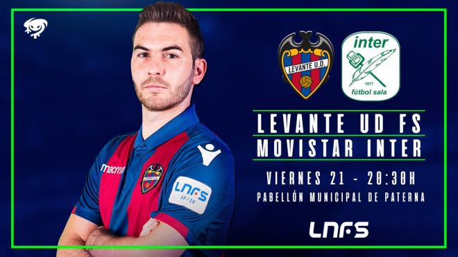El Levante FS recibe al Inter Movistar en el estreno de Paterna.