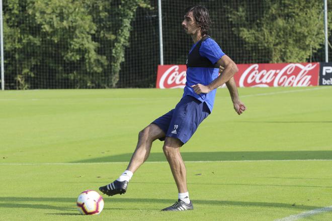 Carlos Martínez en un entrenamiento esta temporada (Foto: Luis Manso)