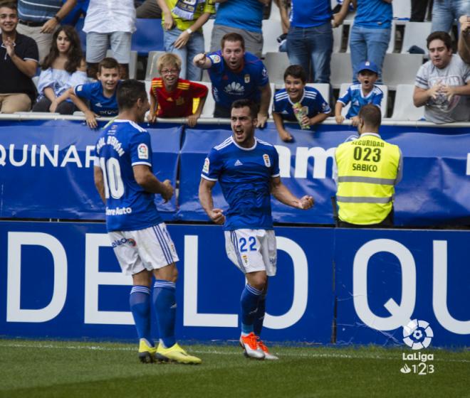 Joselu celebra con rabia su gol al Elche (Foto: LaLiga).