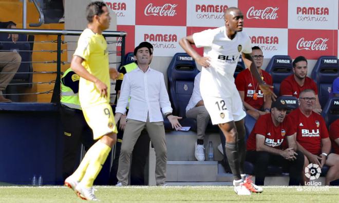 Marcelino en el Villarreal-Valenia CF (Foto: LaLiga Santander)