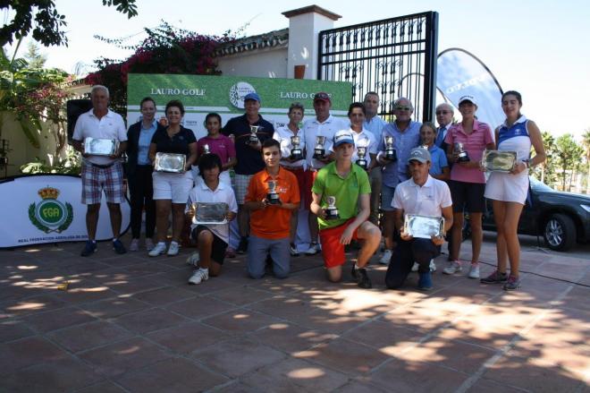 Lauro Golf corona a los Campeones de Andalucía de Segunda, Tercera y Cuarta Categoría.