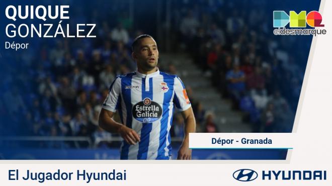 Quique González, jugador Hyundai del Dépor-Granada.