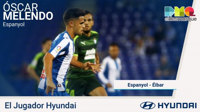 Melendo, jugador Hyundai ante el Éibar.