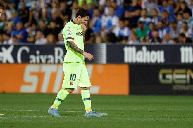 Messi, tras la derrota (Foto: EFE).