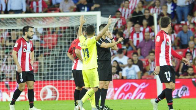 Del Cerro grande durante el partido Athletic-Villarreal (Foto: LFP)