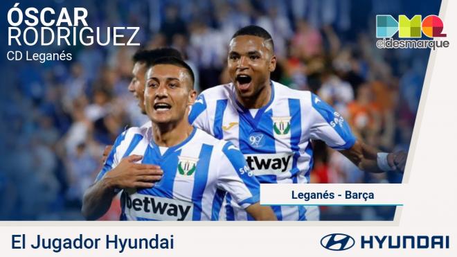 Óscar Rodríguez, jugador Hyundai del Leganés-Barcelona.