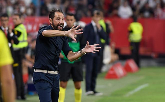 Machín, en el partido contra el Real Madrid. (Foto: Kiko Hurtado).