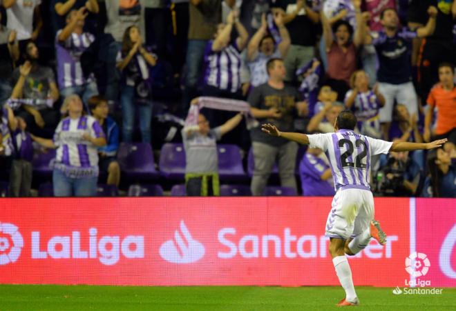 Nacho, tras su gol ante el Levante (Foto: LaLiga).