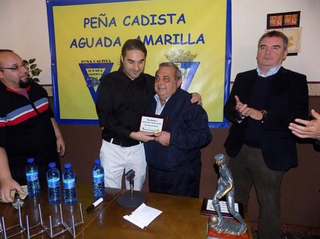 Pepe Ramírez, en un acto con la peña Aguada Amarilla.